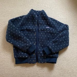 Patagonia poka dot zip up